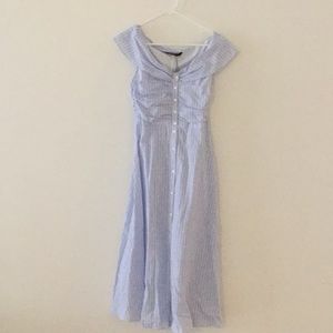 Zara striped maxi dress size xs